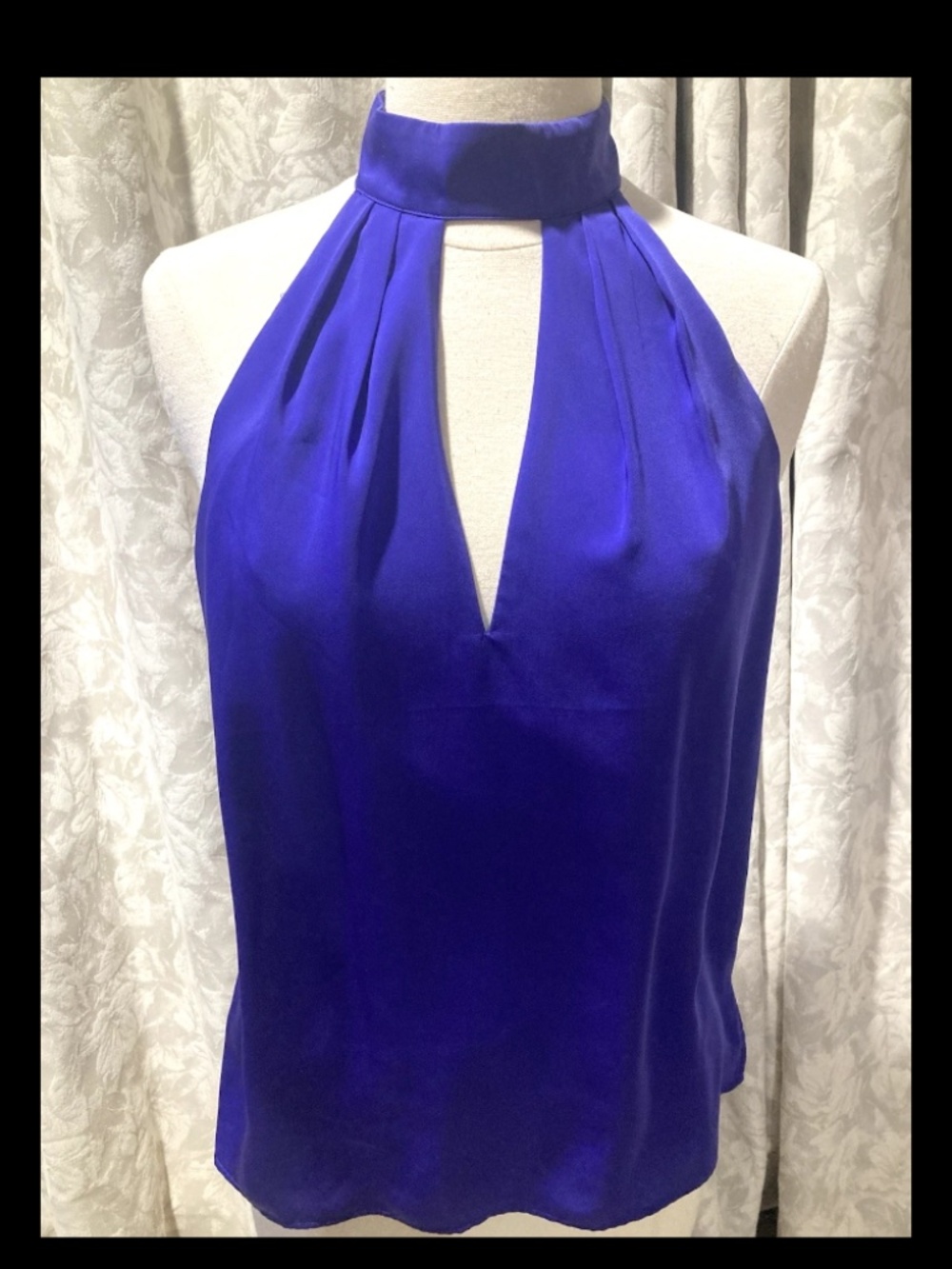 NWT Bebe purple mock neck tank top xs